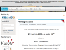 Tablet Screenshot of cyklista.com.pl